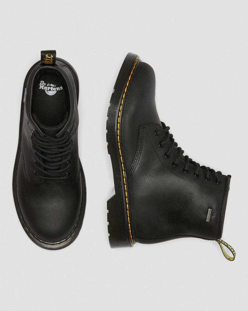 Dr Martens Youth 1460 Waterdichte Leren Vrijetijdslaarzen Kinderen Zwart | NL 156DFM